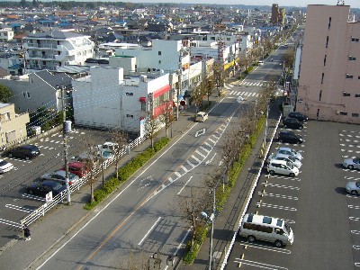 上空からの天王台